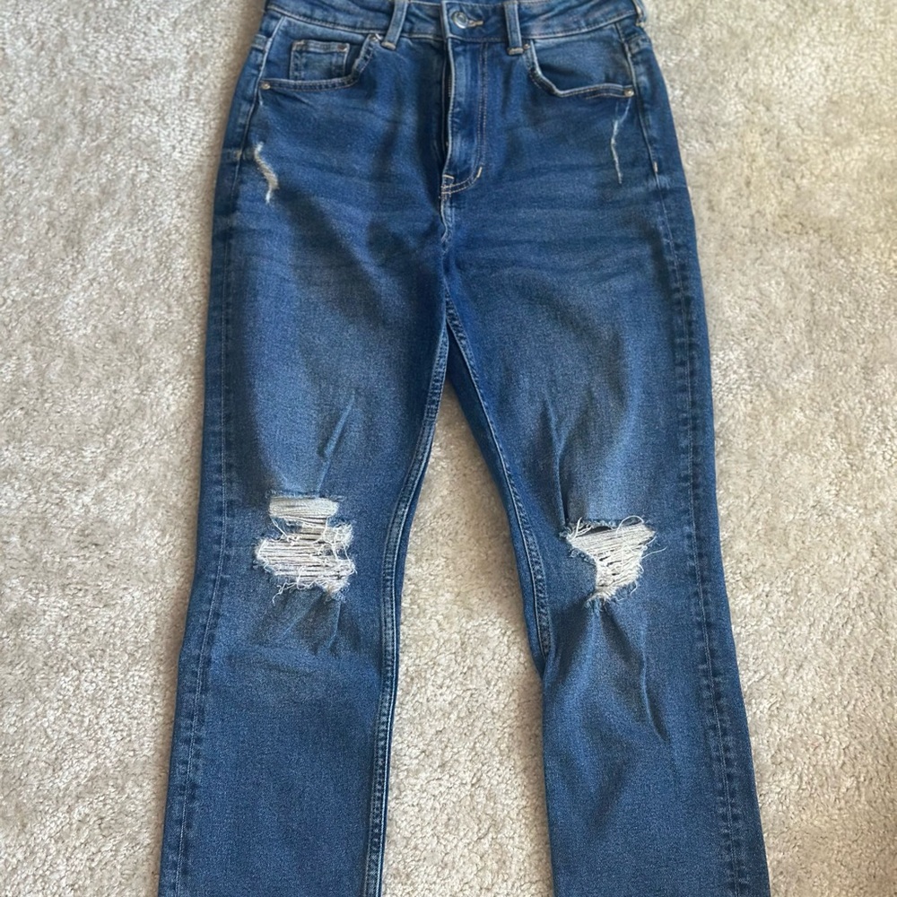 H&M - Distressed Blue Jeans